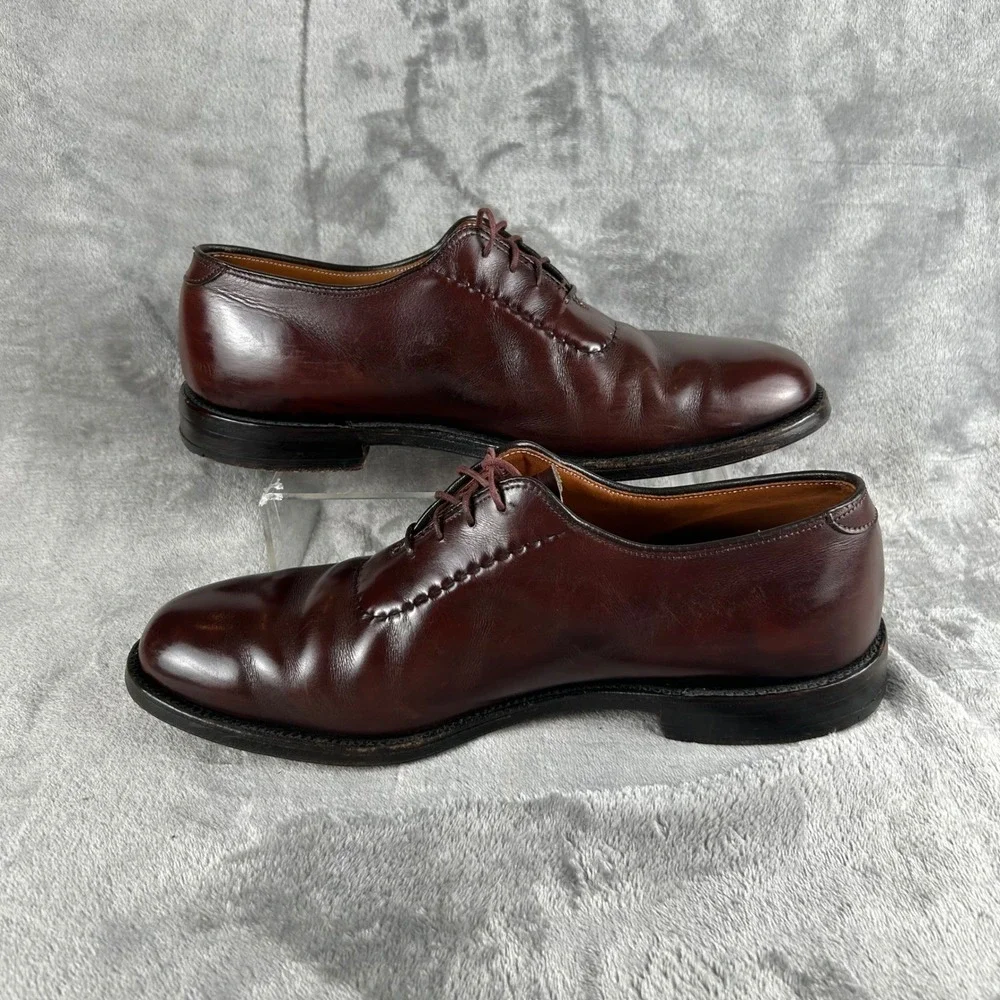Alden Mens Burgundy Leather Oxford Dress‎ Shoes Made in USA Size 9 A/C